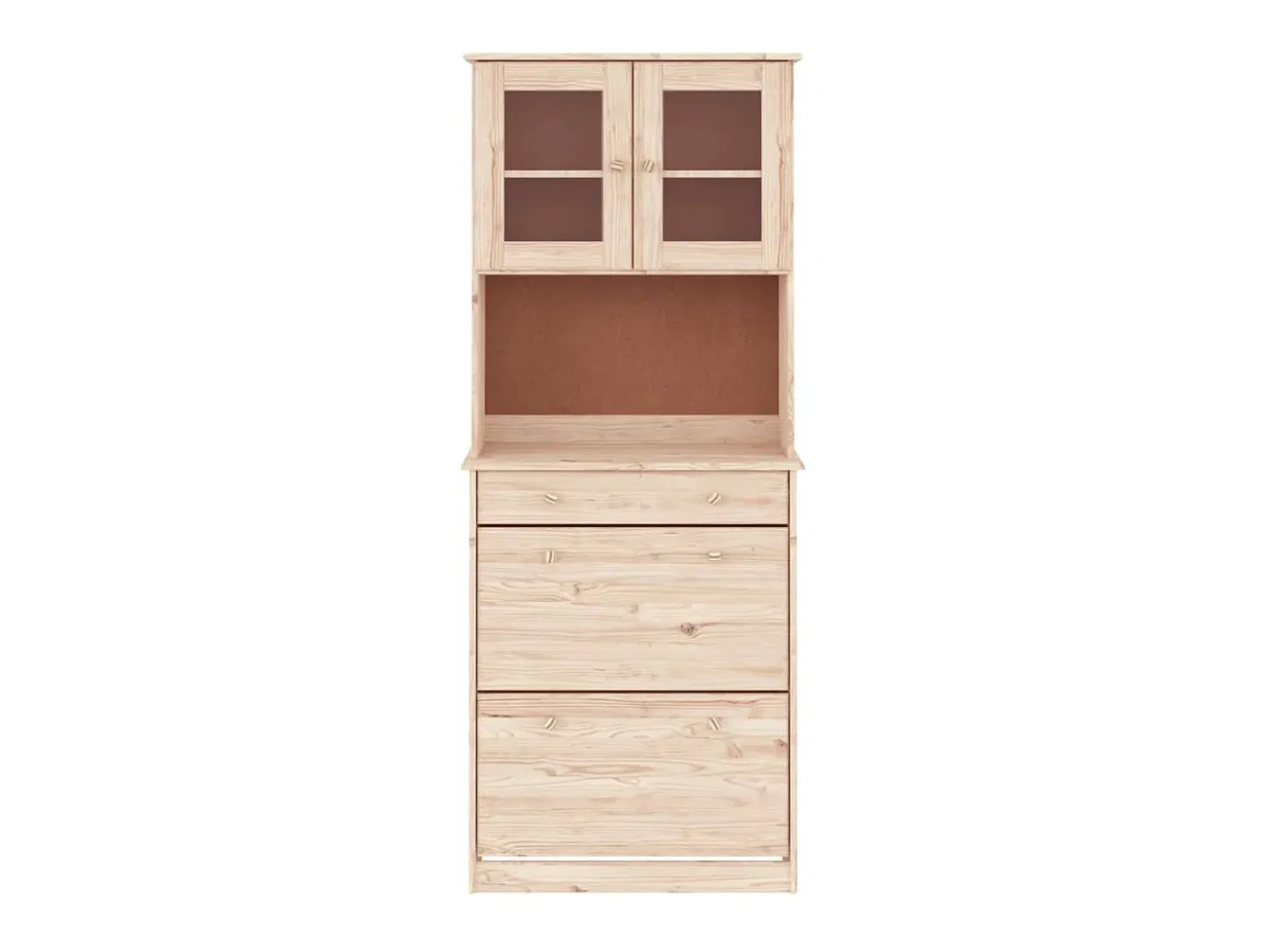 Aparador alto ALTA madera maciza de pino 77x35x188 cm ES40835