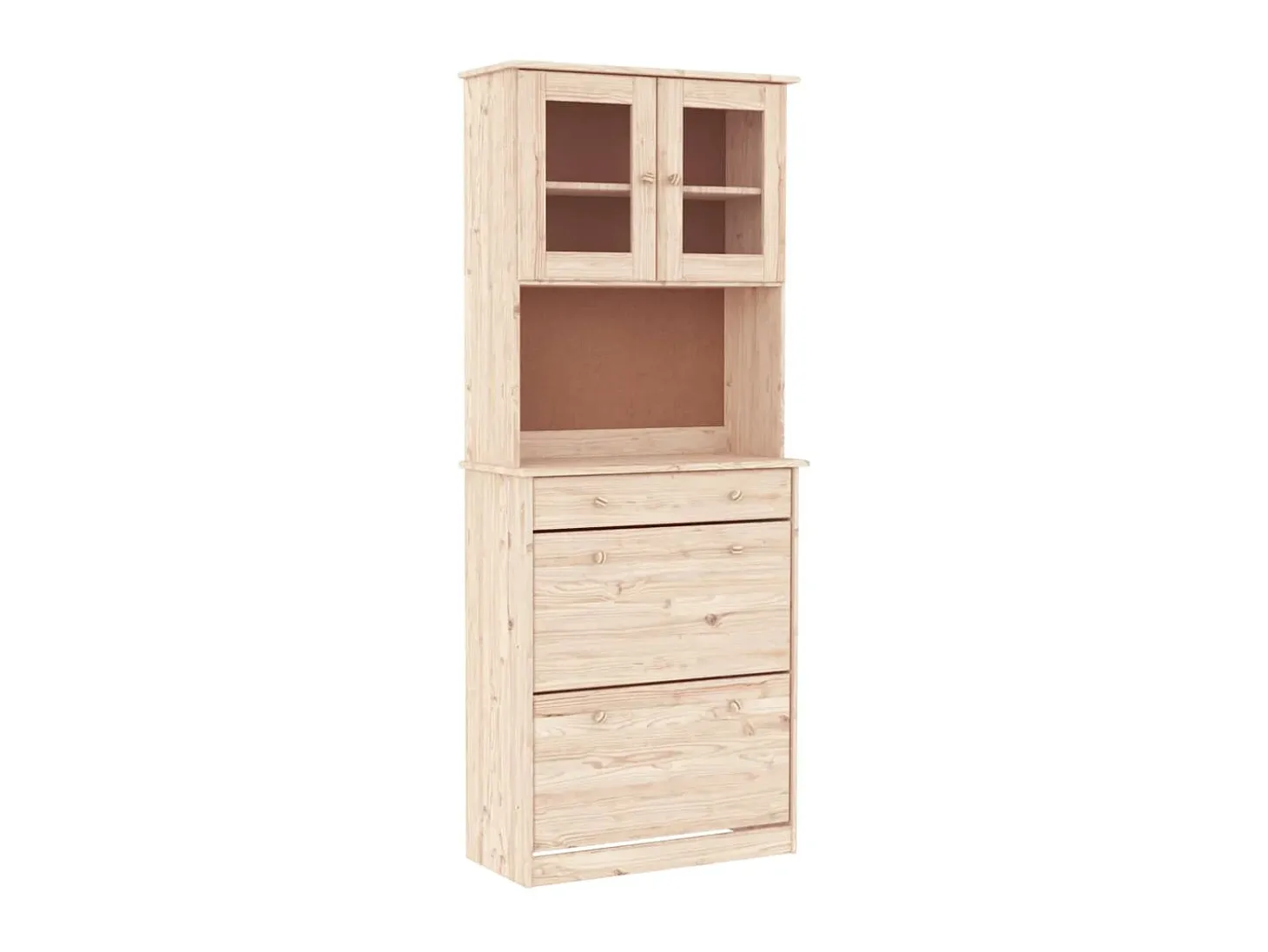 Aparador alto ALTA madera maciza de pino 77x35x188 cm ES40835