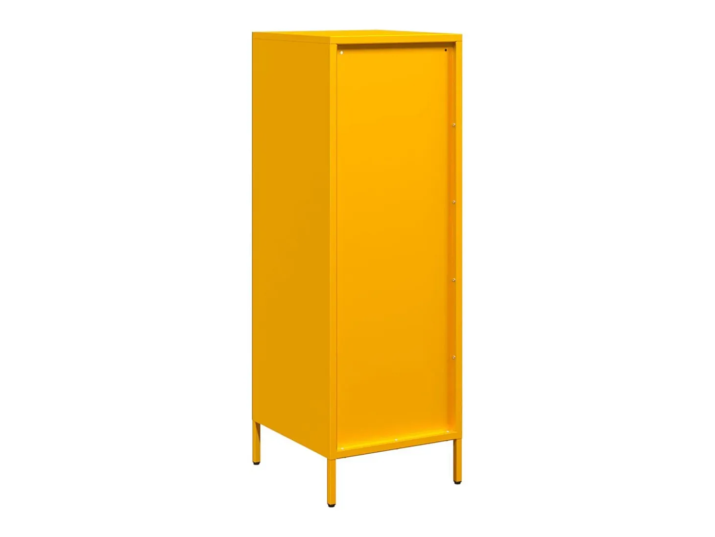 Aparador alto amarillo mostaza 39x35x103,5 cm acero