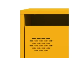 Aparador alto amarillo mostaza 39x35x103,5 cm acero