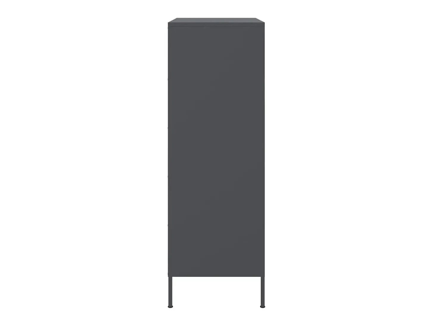 Aparador alto antracita 68x39x113 cm acero