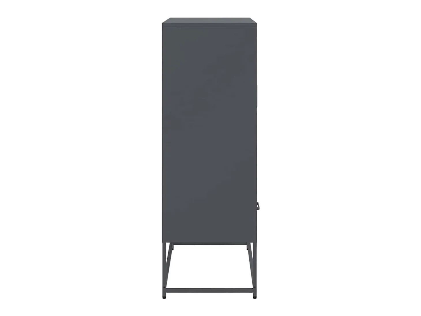 Aparador alto antracita 68x39x111,5 cm acero