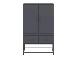 Aparador alto antracita 68x39x111,5 cm acero