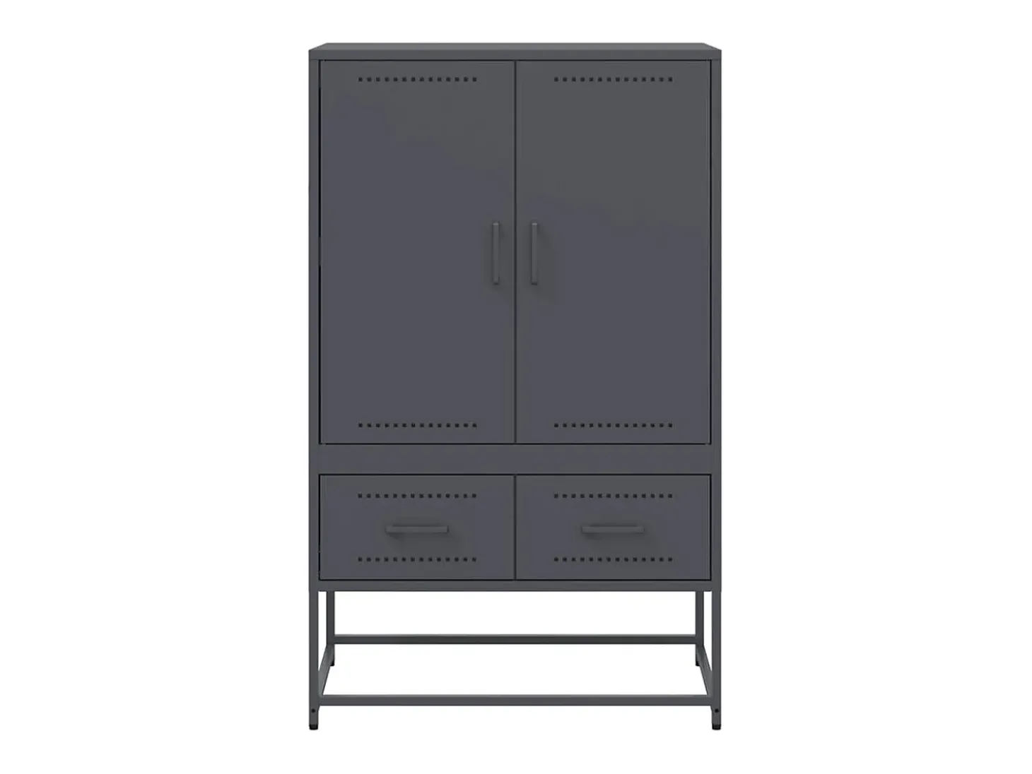 Aparador alto antracita 68x39x111,5 cm acero