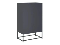 Aparador alto antracita 68x39x111,5 cm acero
