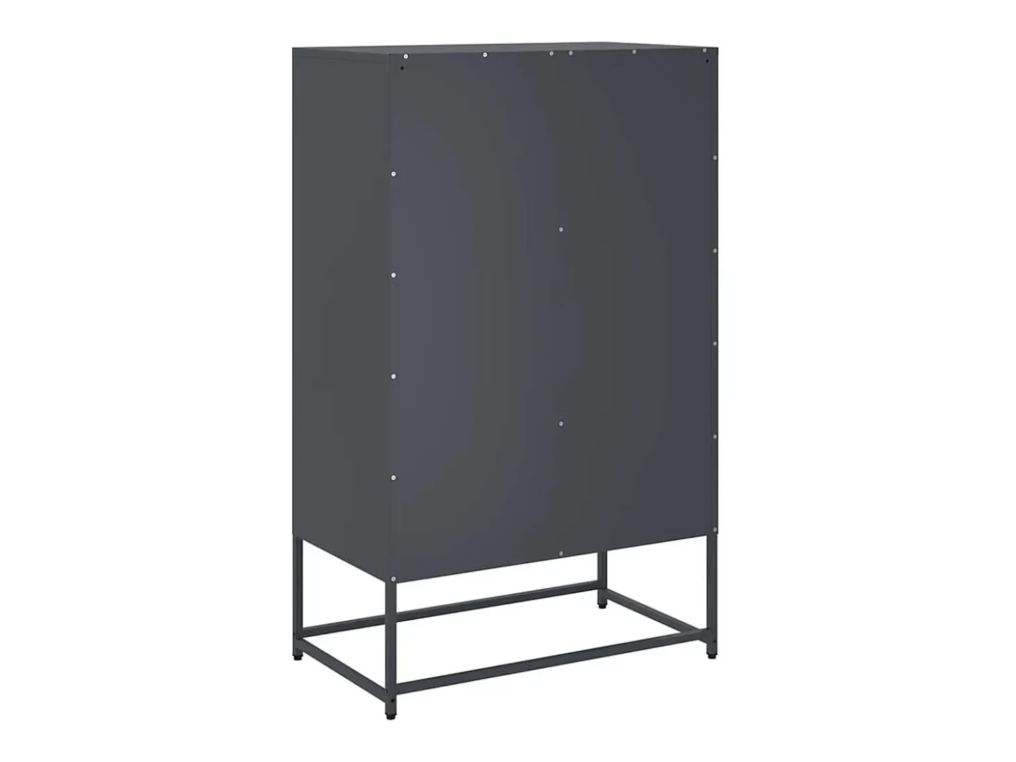 Aparador alto antracita 68x39x111,5 cm acero