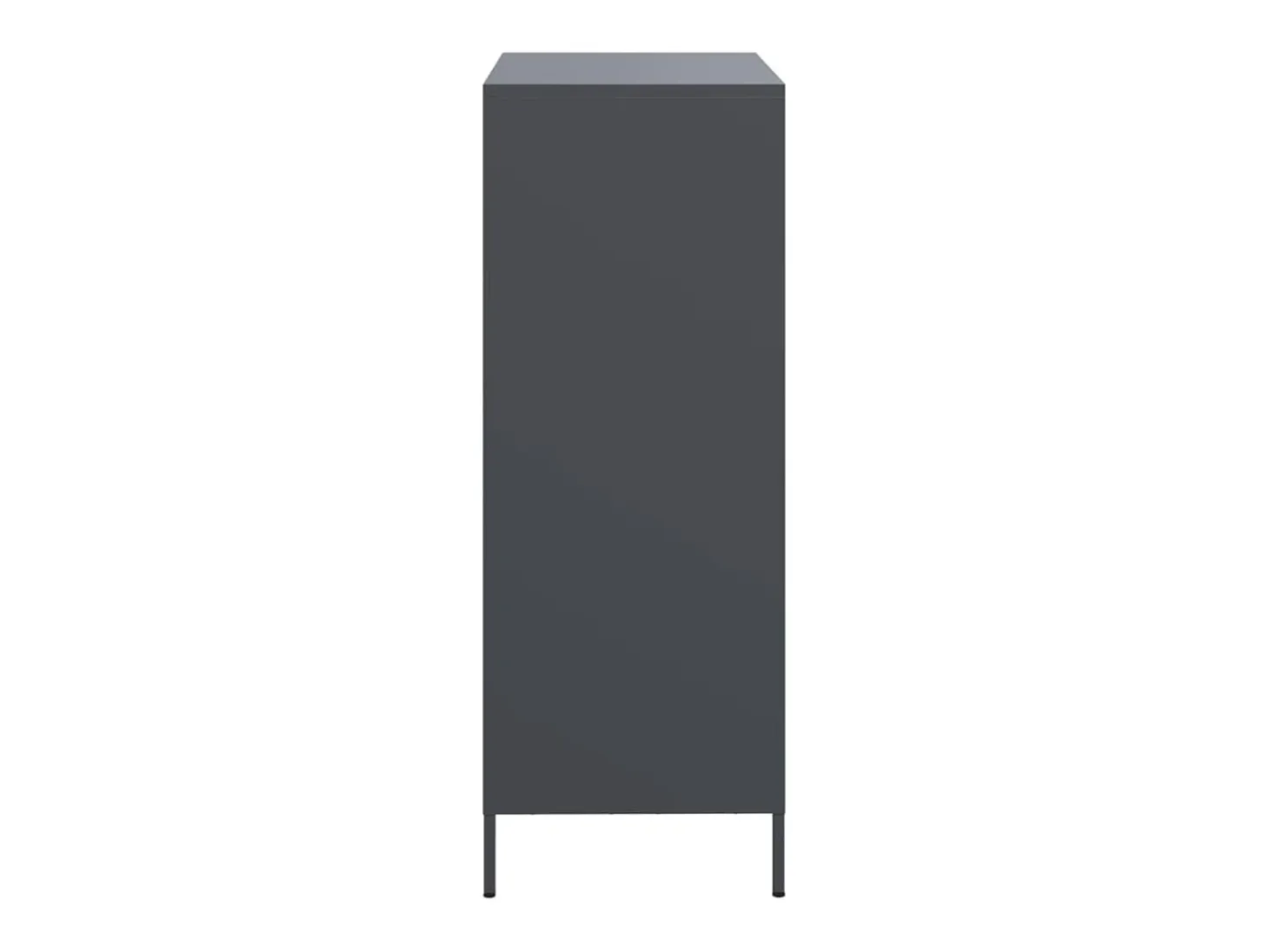 Aparador alto antracita 68x39x103,5 cm acero