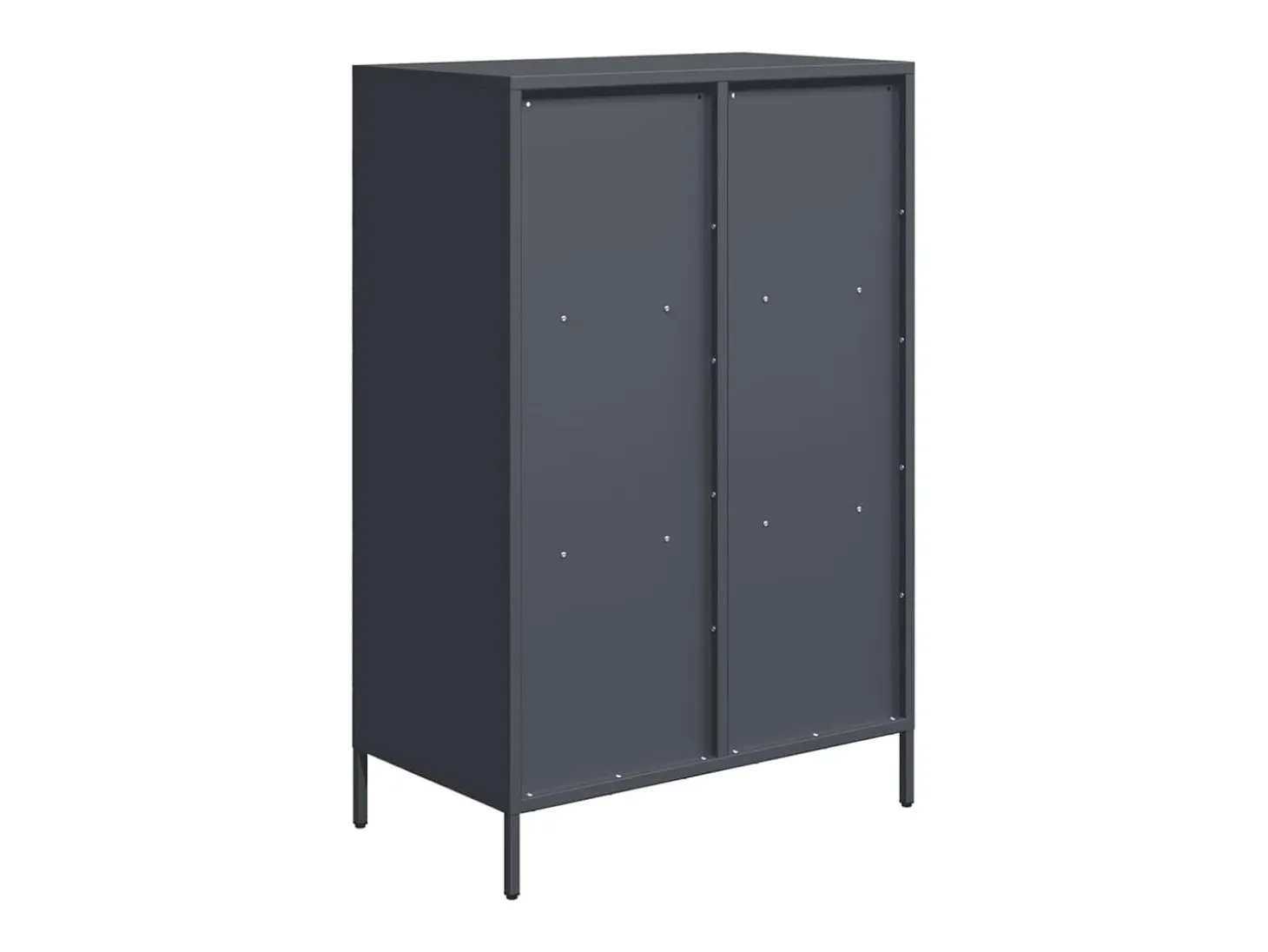 Aparador alto antracita 68x39x103,5 cm acero