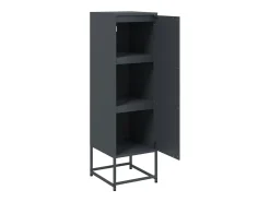 Aparador alto antracita 36x39x123 cm acero