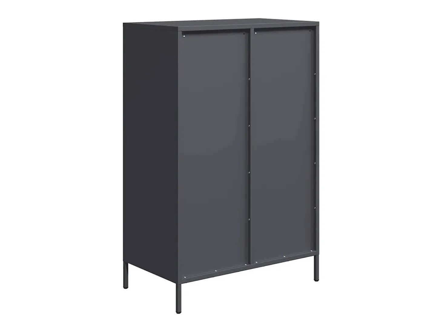 Aparador alto antracita 68x39x101,5 cm acero