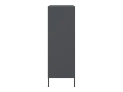 Aparador alto antracita 68x39x113 cm acero
