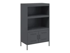 Aparador alto antracita 68x39x113 cm acero