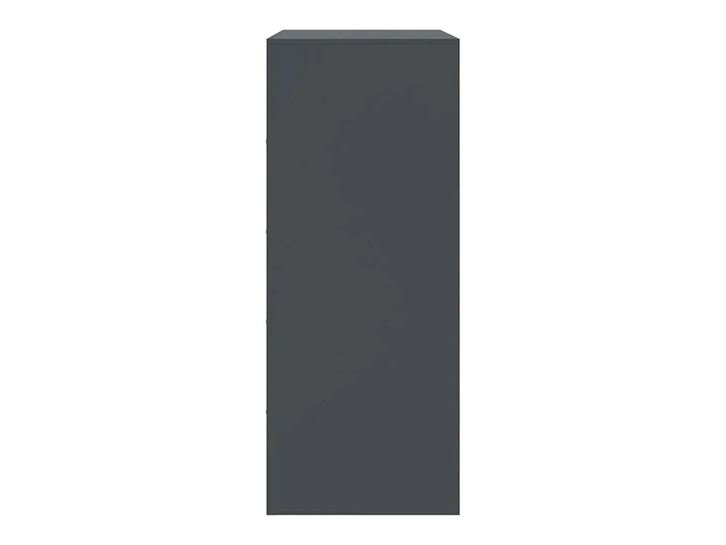 Aparador alto antracita 67x39x95 cm acero