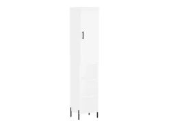 Aparador alto blanco 34,5x34x180 cm Madera contrachapada