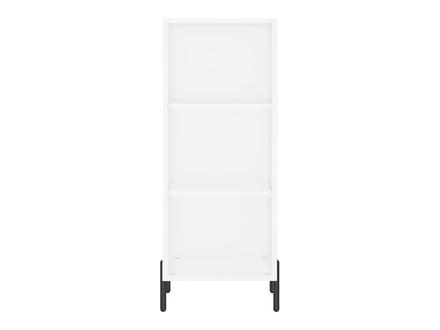 Aparador alto blanco 34,5x34x180 cm Madera contrachapada