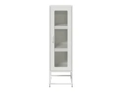 Aparador alto blanco 36x39x123 cm acero laminado en frío