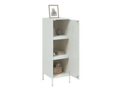 Aparador alto blanco 36x39x113 cm acero