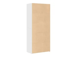 Aparador alto blanco 80x42,5x185 cm madera contrachapada