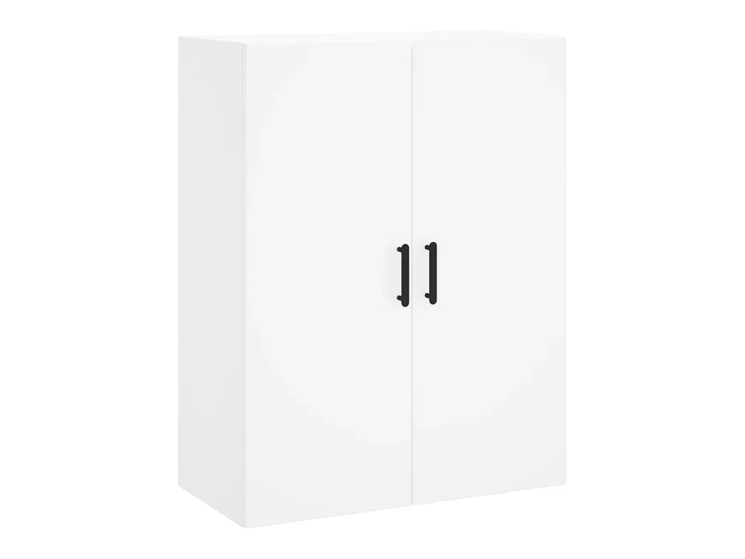 Aparador alto blanco 69,5x34x180 cm Madera contrachapada