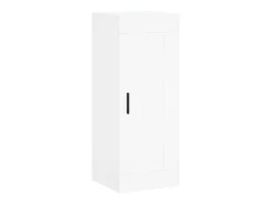 Aparador alto blanco 34,5x34x180 cm Madera contrachapada