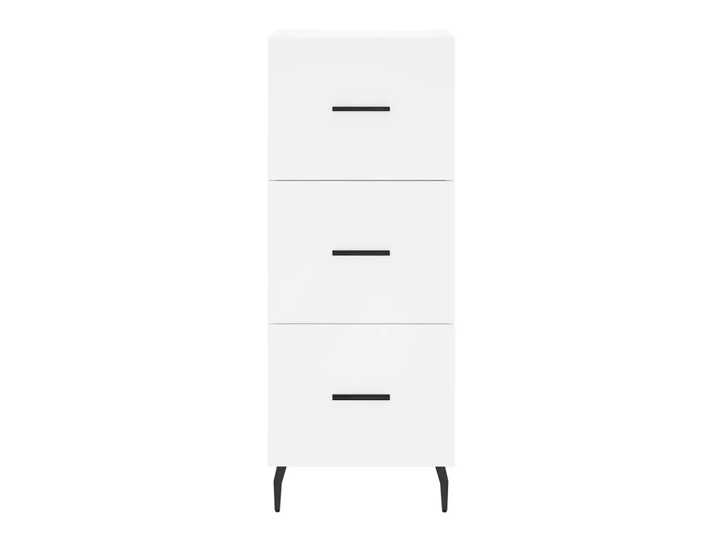 Aparador alto blanco 34,5x34x180 cm Madera contrachapada