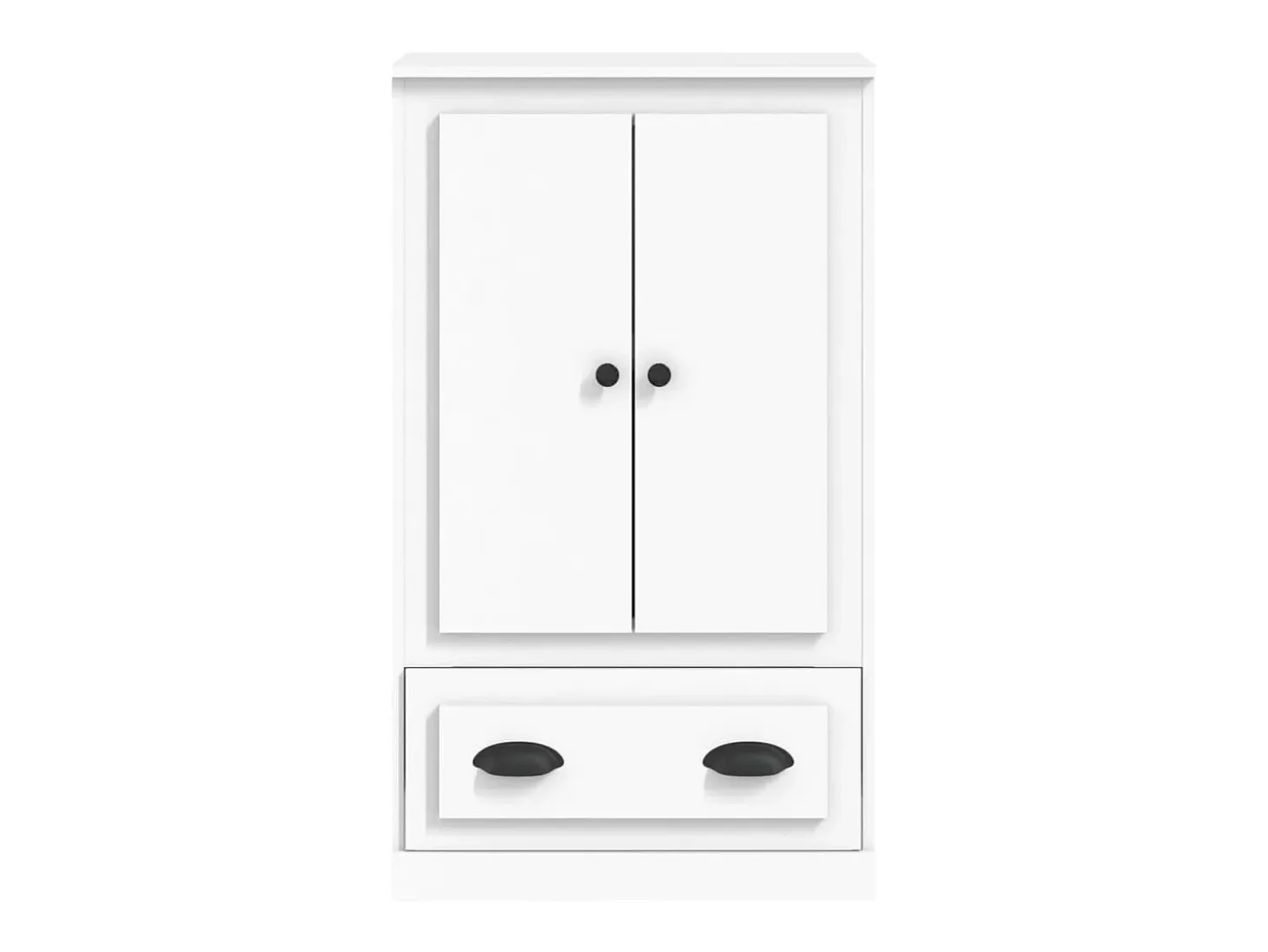 Aparador alto blanco 60x35,5x103,5 cm madera contrachapada