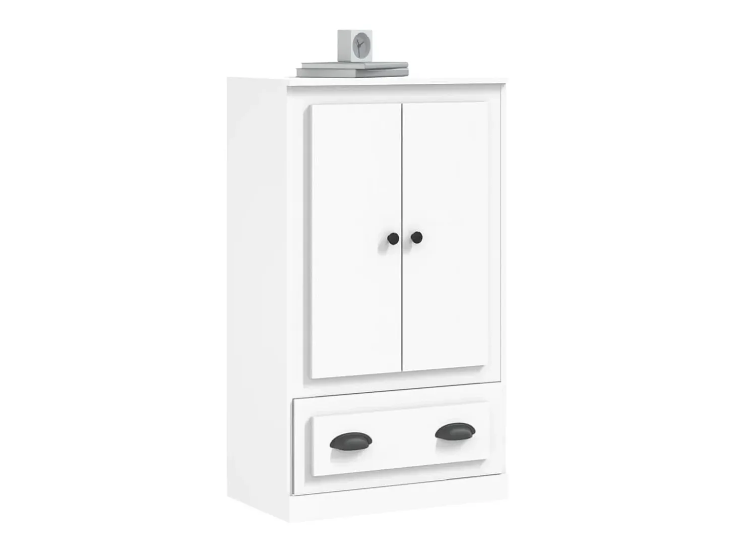 Aparador alto blanco 60x35,5x103,5 cm madera contrachapada