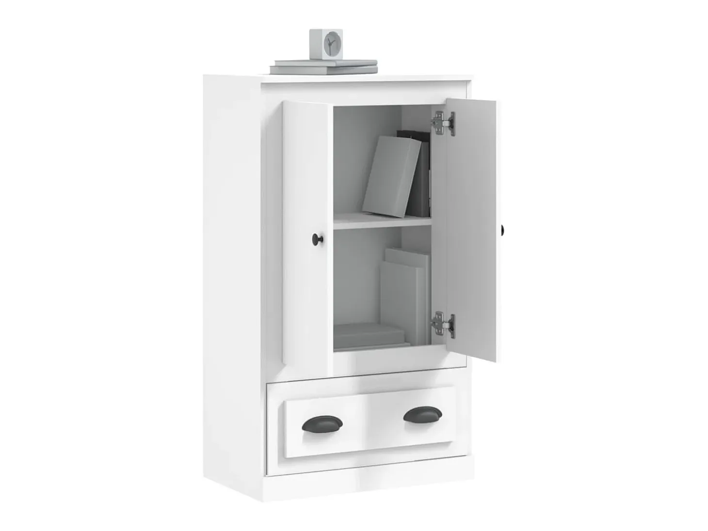 Aparador alto blanco 60x35,5x103,5 cm madera contrachapada