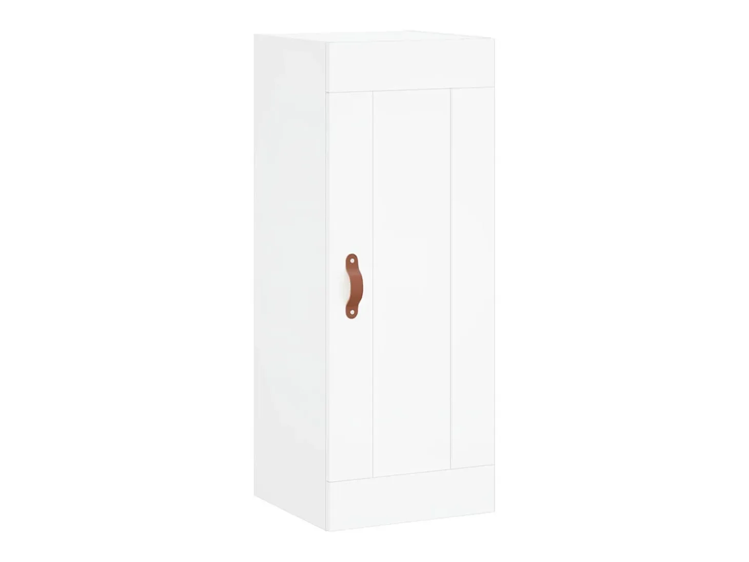 Aparador alto blanco 34,5x34x180 cm Madera contrachapada