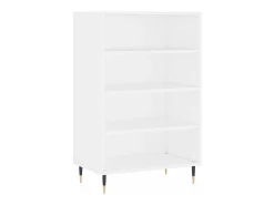 Aparador alto blanco 57x35x90 cm madera contrachapada