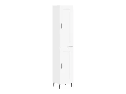 Aparador alto blanco 34,5x34x180 cm Madera contrachapada
