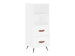 Aparador alto blanco 34,5x34x180 cm Madera contrachapada