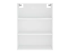 Aparador alto blanco 69,5x34x180 cm Madera contrachapada