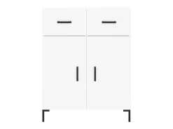 Aparador alto blanco 69,5x34x180 cm Madera contrachapada