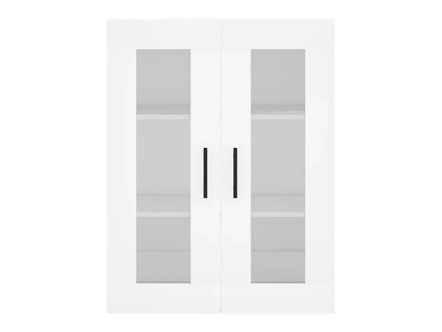 Aparador alto blanco 69,5x34x180 cm Madera contrachapada