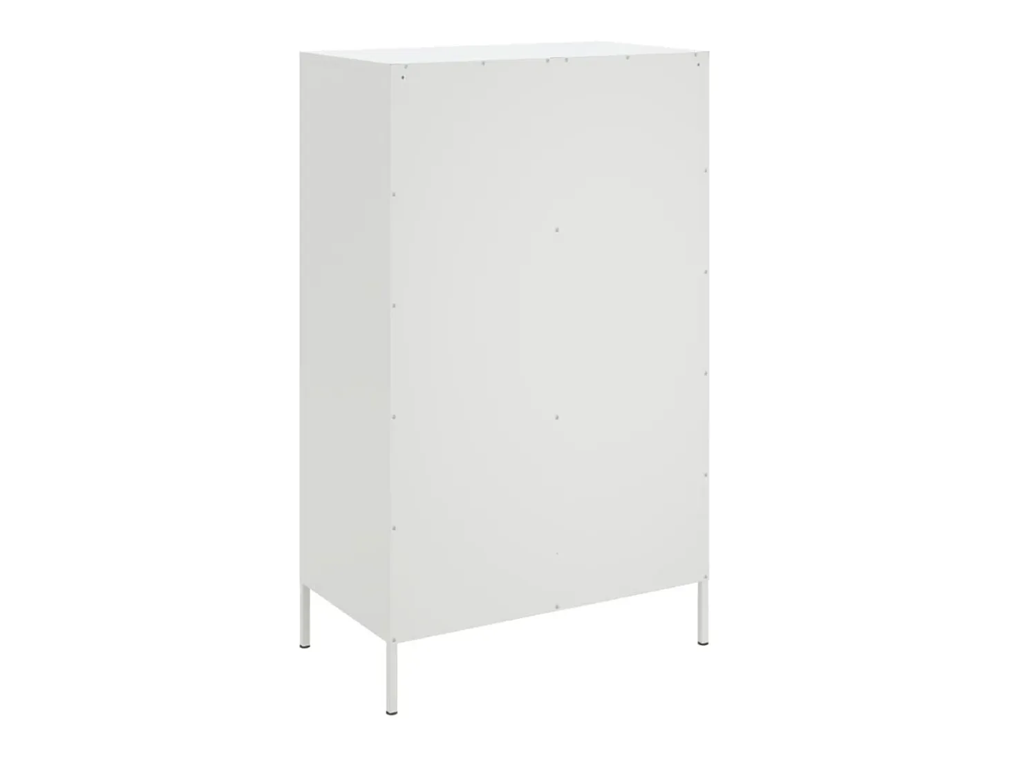 Aparador alto blanco 68x39x113 cm acero