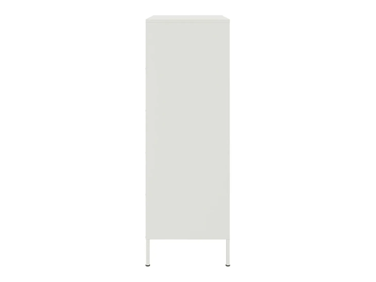Aparador alto blanco 68x39x113 cm acero
