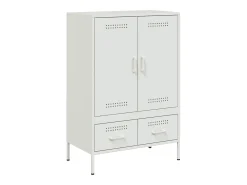 Aparador alto blanco 68x39x101,5 cm acero