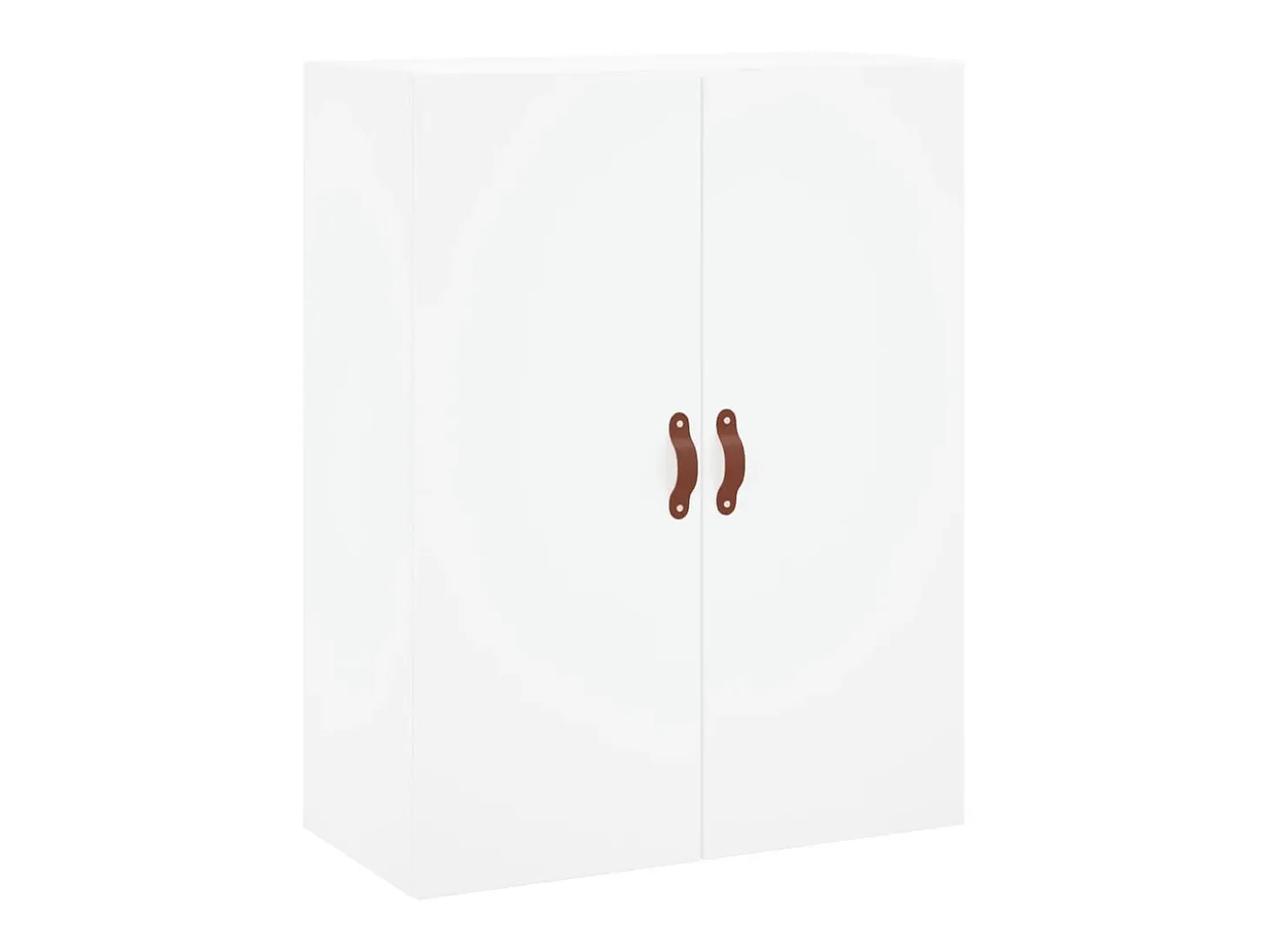 Aparador alto blanco 69,5x34x180 cm Madera contrachapada