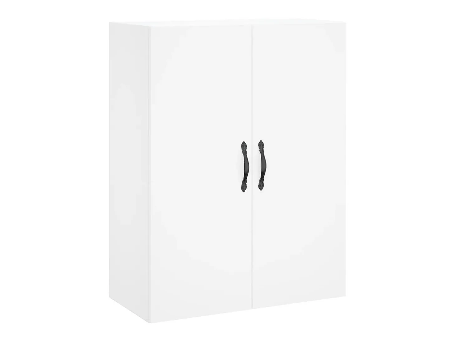 Aparador alto blanco 69,5x34x180 cm Madera contrachapada