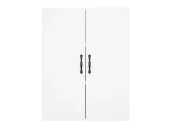 Aparador alto blanco 69,5x34x180 cm Madera contrachapada