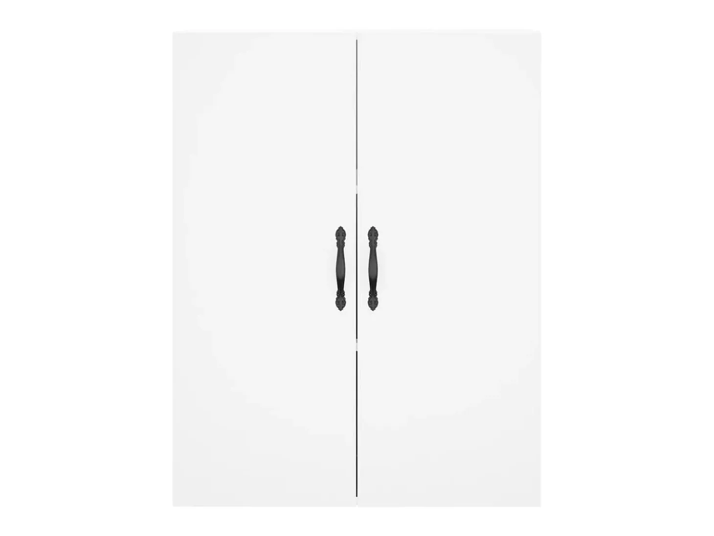 Aparador alto blanco 69,5x34x180 cm Madera contrachapada