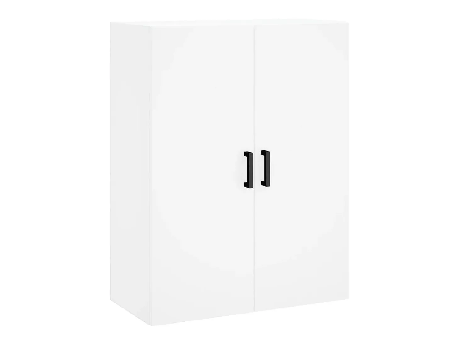 Aparador alto blanco 69,5x34x180 cm Madera contrachapada