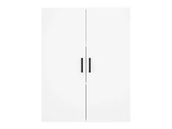Aparador alto blanco 69,5x34x180 cm Madera contrachapada