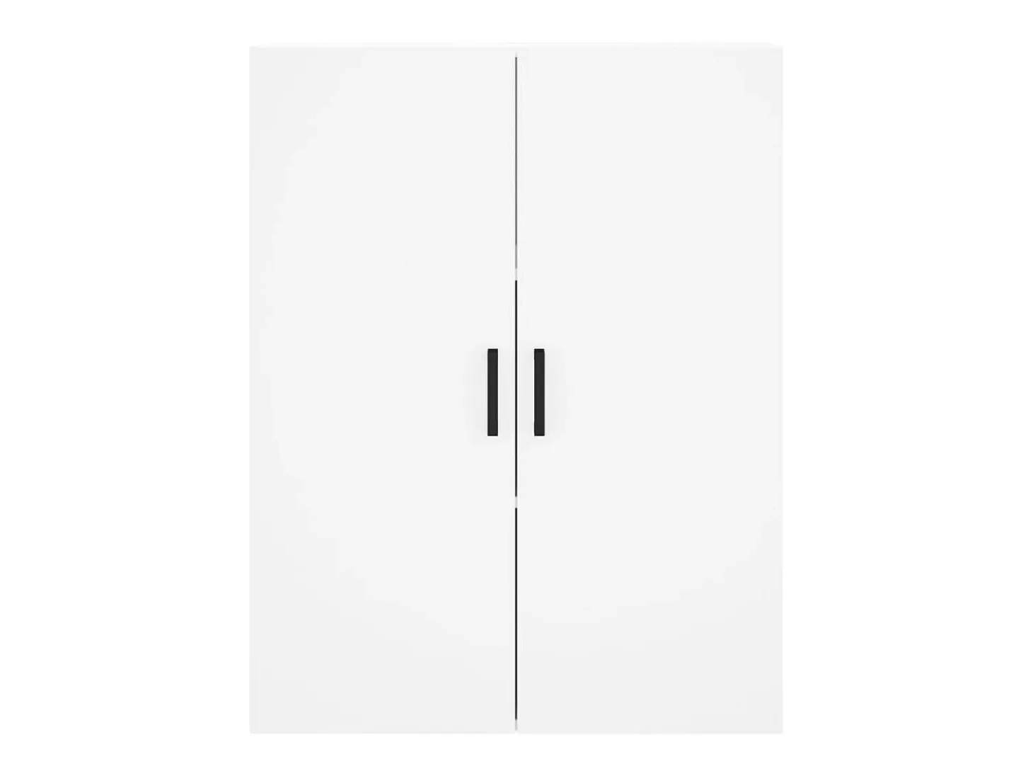 Aparador alto blanco 69,5x34x180 cm Madera contrachapada
