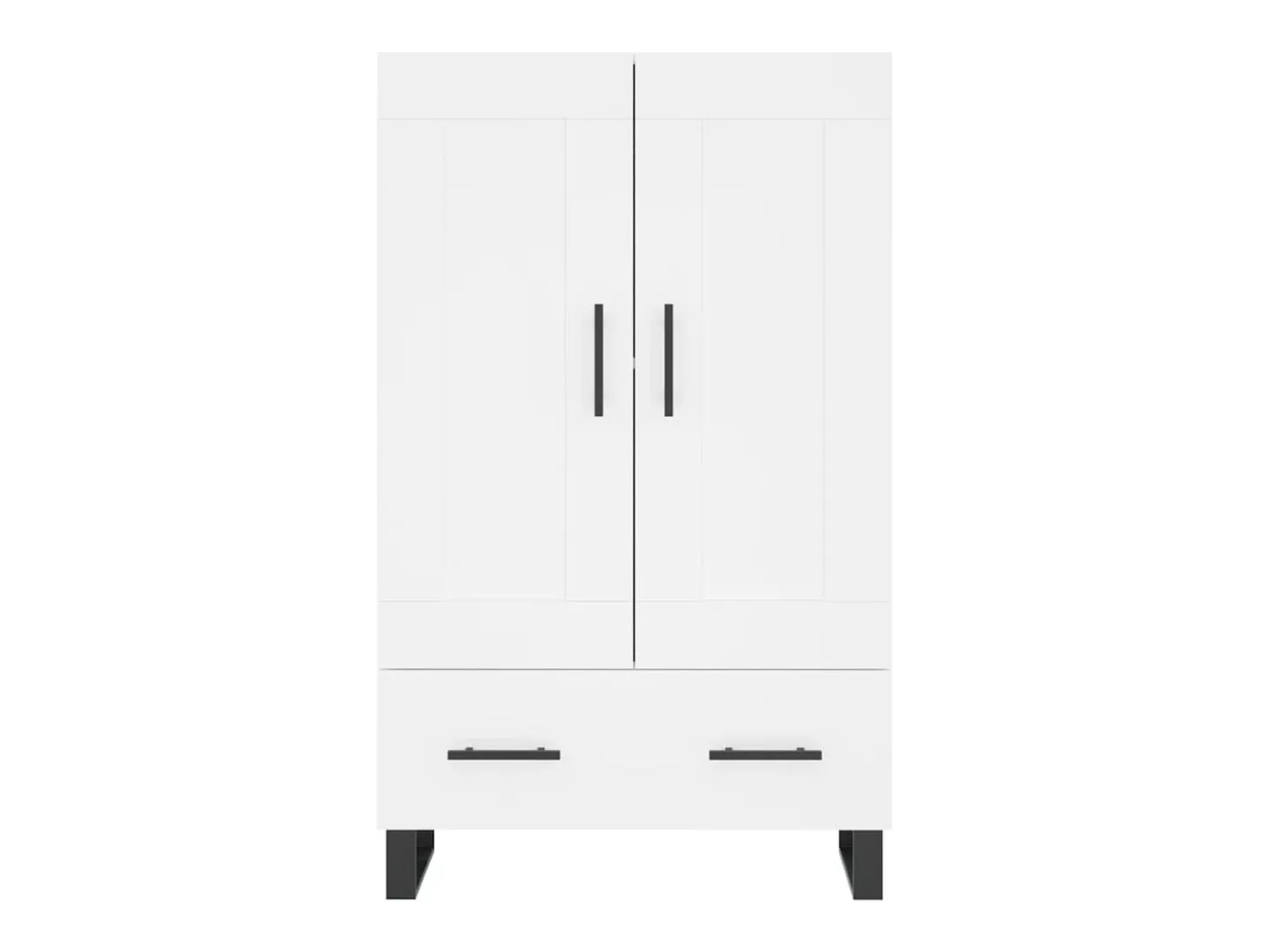 Aparador alto blanco 69,5x31x115 cm madera contrachapada