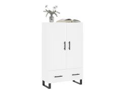 Aparador alto blanco 69,5x31x115 cm madera contrachapada