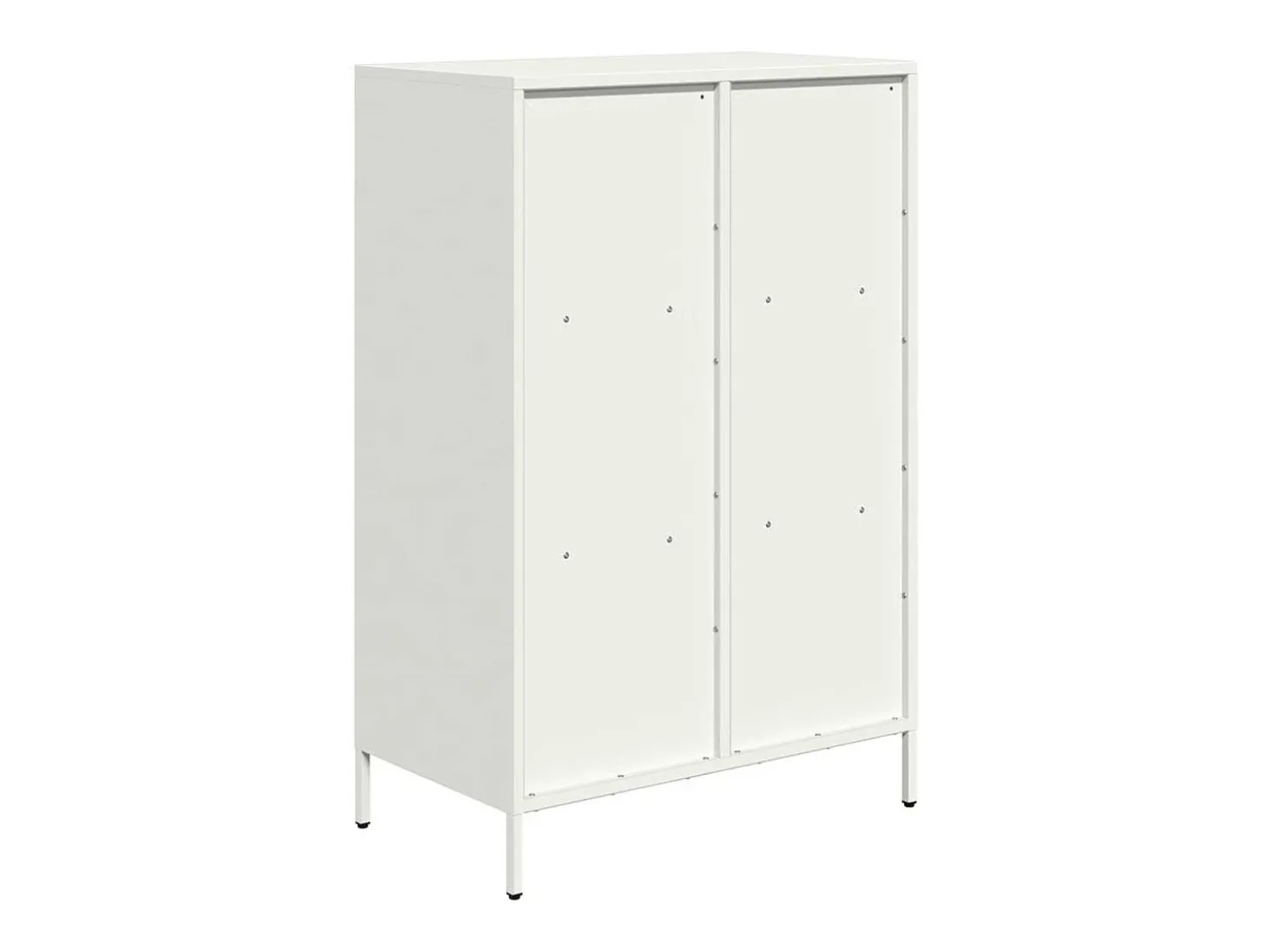 Aparador alto blanco 68x39x103,5 cm acero