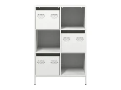 Aparador alto blanco 68x39x103,5 cm acero