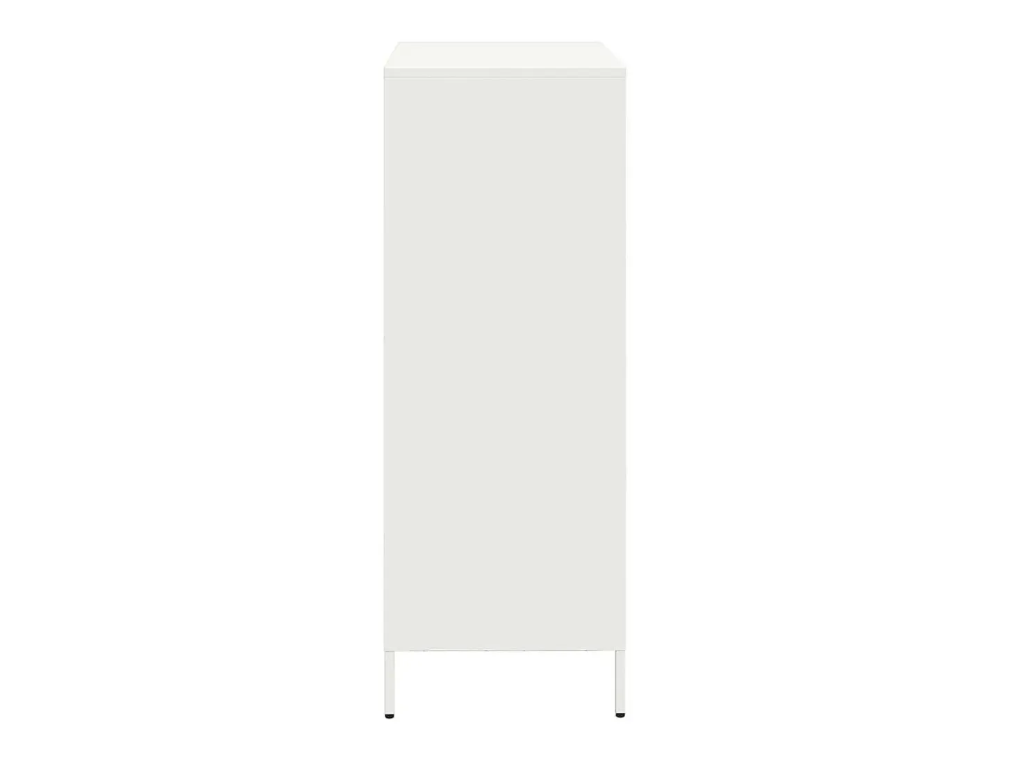 Aparador alto blanco 68x39x103,5 cm acero